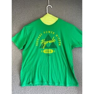 The‎ Legend of Zelda Mens Size XL  Green  Video Game Graphic Tee